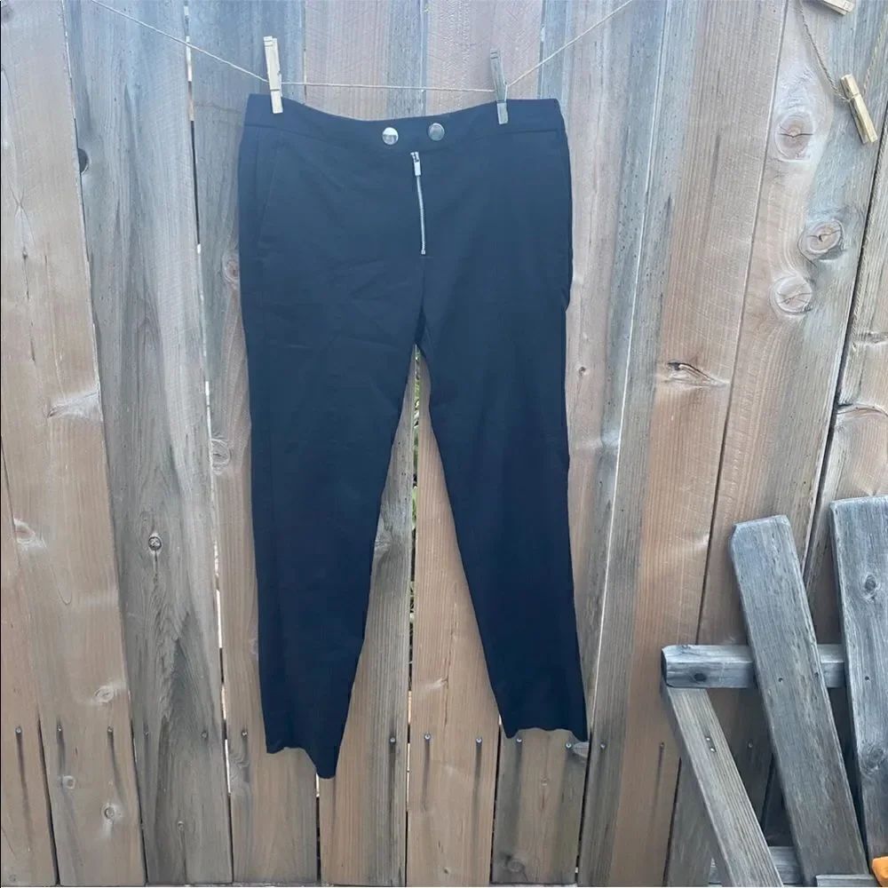 Mango suit zip fly black pants size 4
